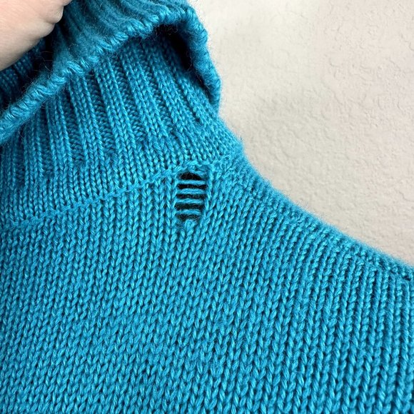 Vintage 80s Art Deco Woman Wool Blend Sweater - Picture 7 of 9